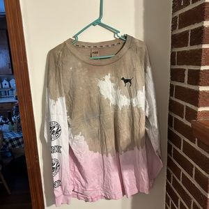 Victorias Secret Pink tie dye long sleeve tee